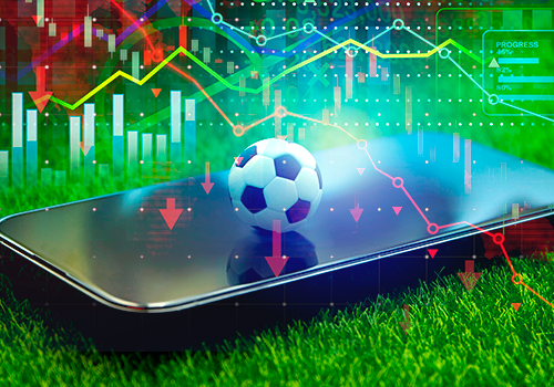 Celular logado em plataformas de bets