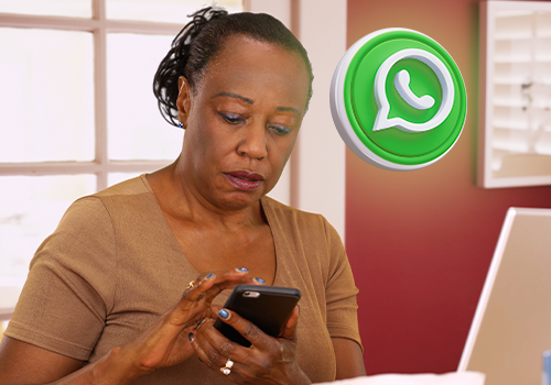 Assistida utilizando o WhatsApp da Prevdata