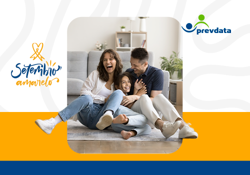 Familia reunida e se divertindo